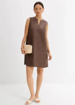 Lederimitat-Kleid
