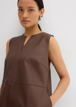 Lederimitat-Kleid
