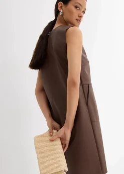 Lederimitat-Kleid