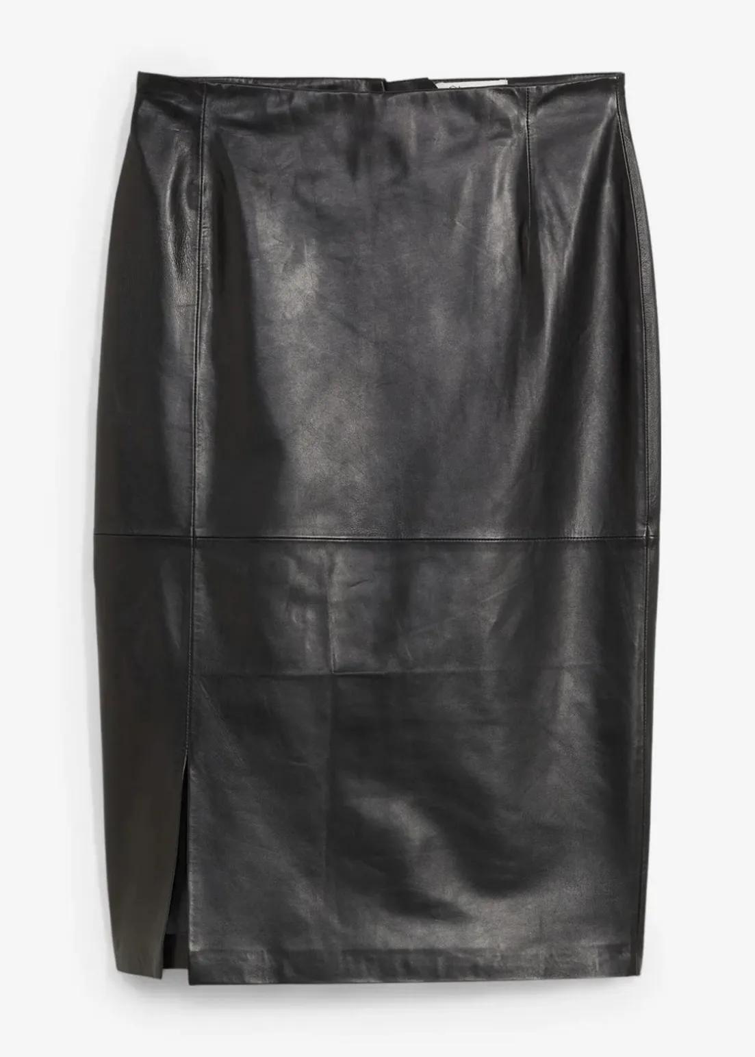 Lederrock mit Schlitz