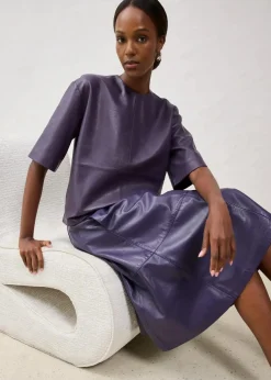 Leder-Tunika aus Lammnappa