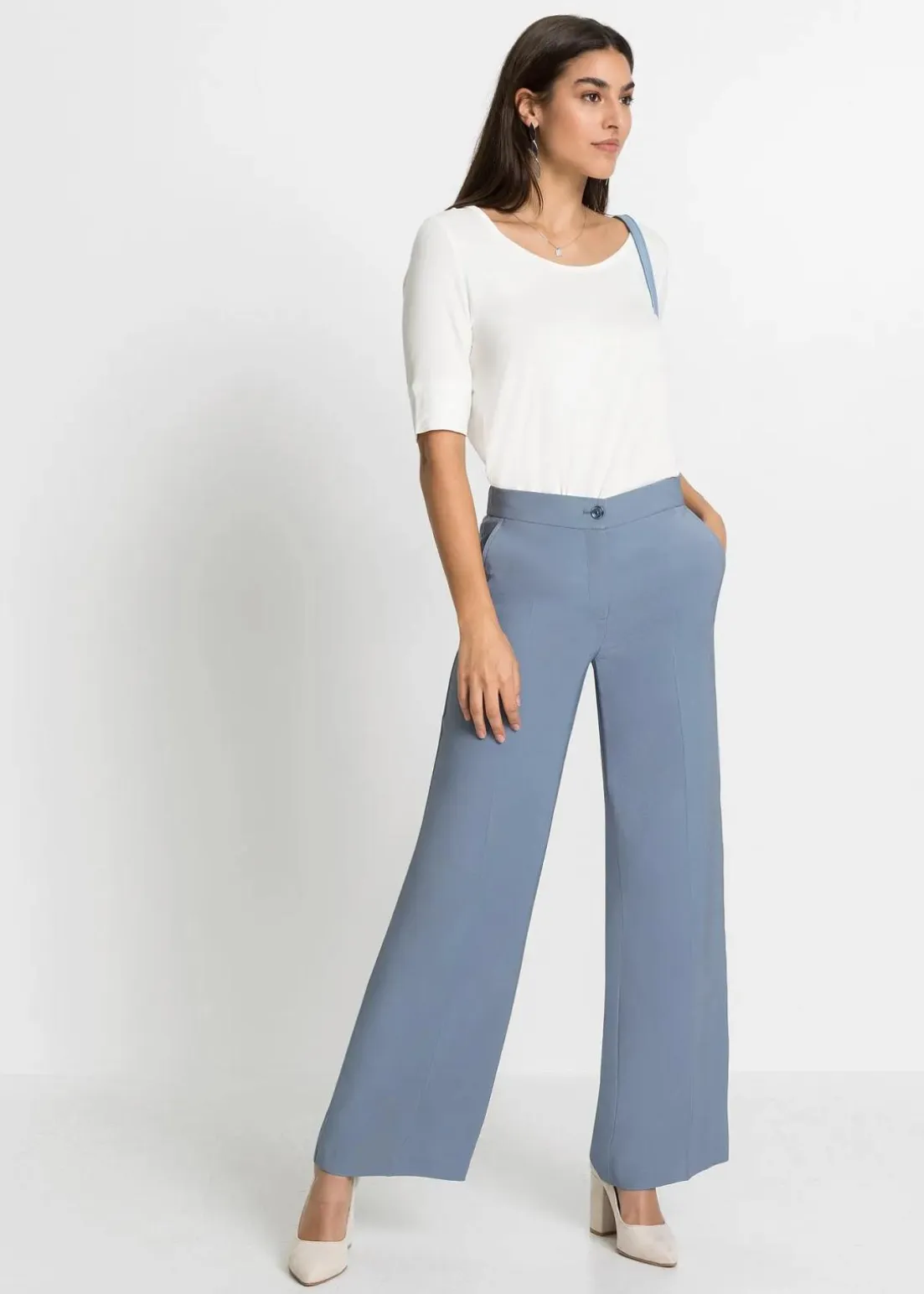 Leichte Marlenehose mit Viskose