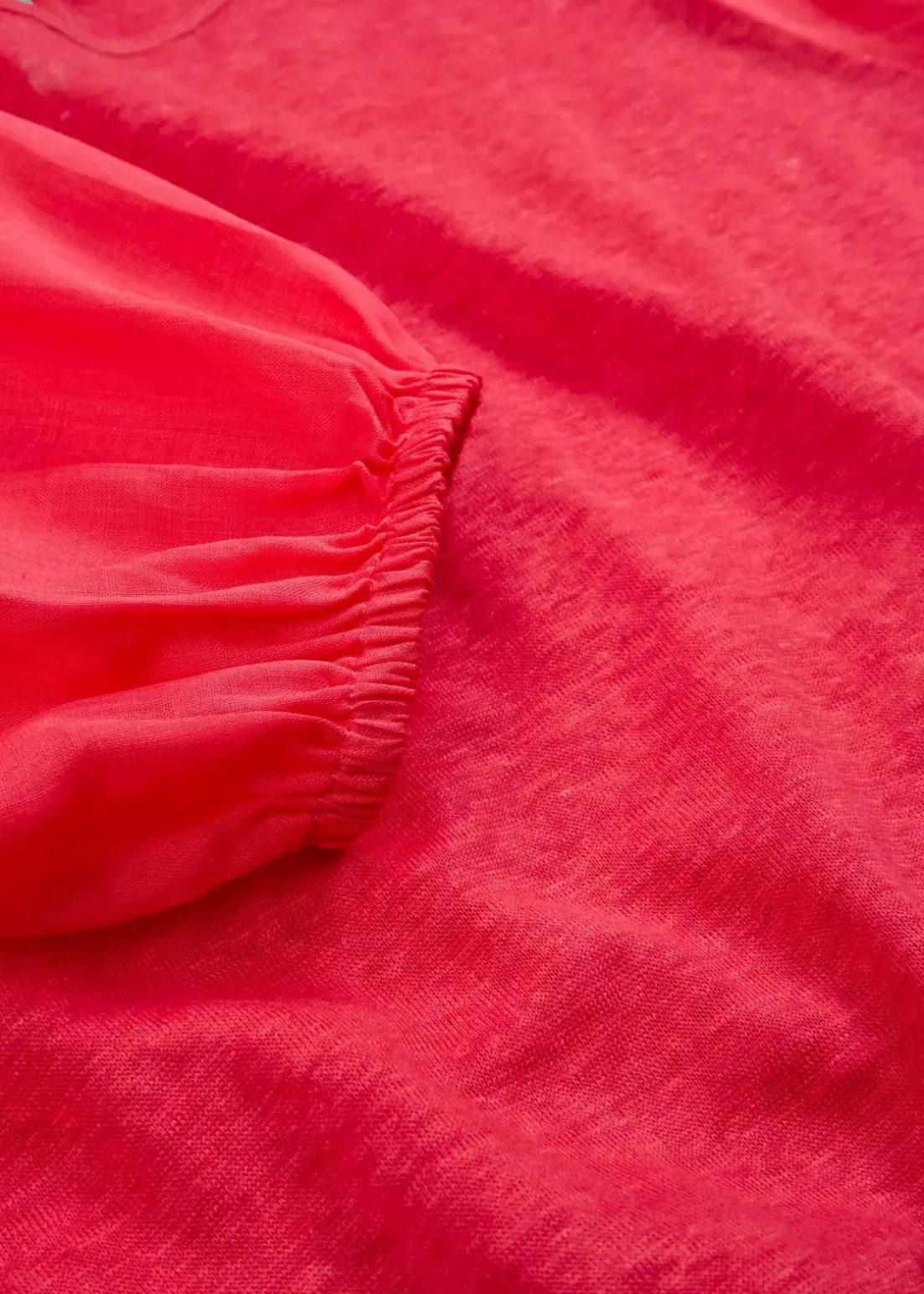 Leinen-Shirt mit Ballonärmeln