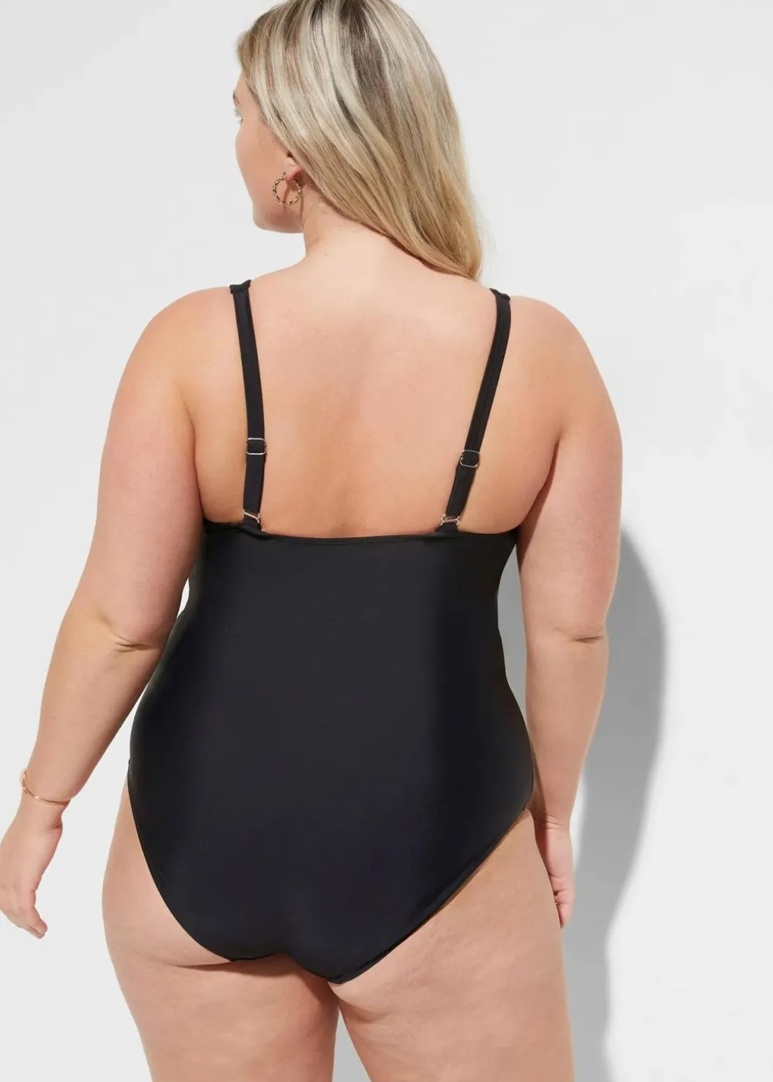 Light Shape-Badeanzug mit V-Ausschnitt