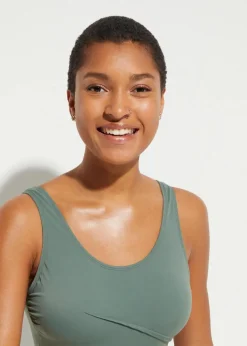 Light Shape-Badeanzug mit Zierfalten