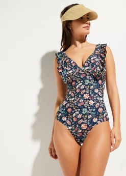 Light Shape-Badeanzug mit Volants