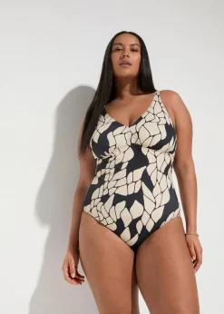 Light Shape-Badeanzug mit V-Ausschnitt