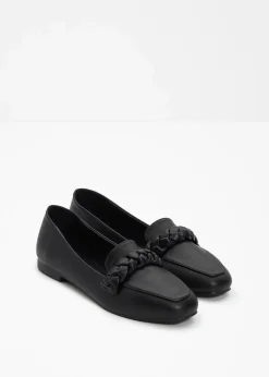 Loafer mit Flechtdetails