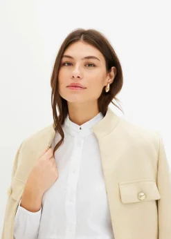 Longbluse aus Baumwoll-Mix