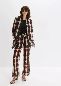 Longbluse mit Batik-Print