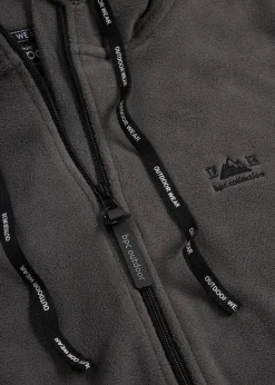 Long-Fleecejacke mit Reißverschluss-Taschen