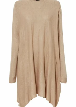 Long-Pullover aus Viskose-Mix