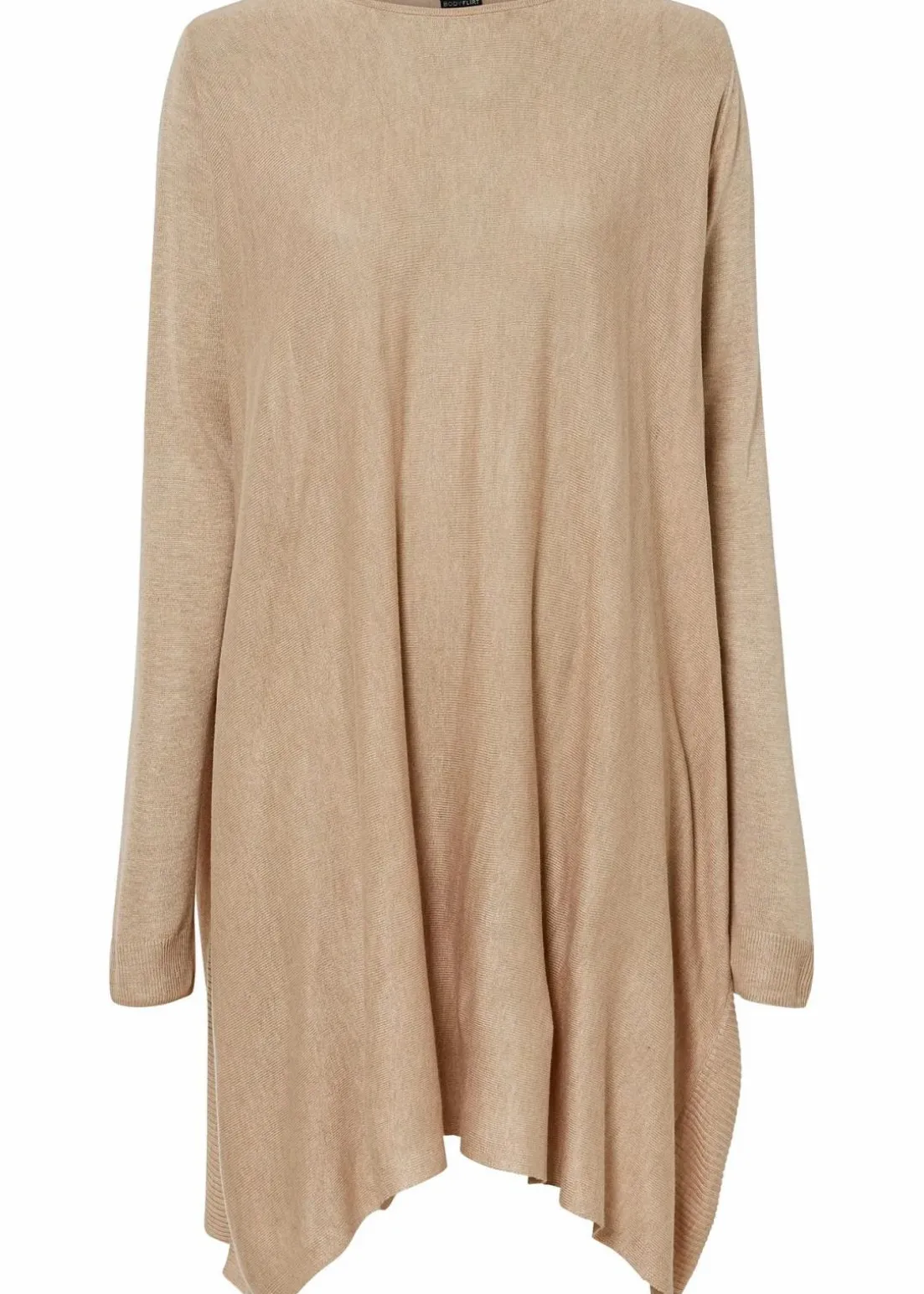 Long-Pullover aus Viskose-Mix