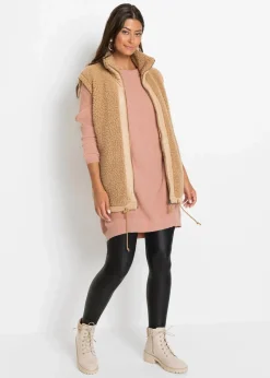 Long-Pullover aus Viskose-Mix