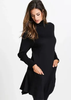 Long-Pullover aus Viskose-Mischung