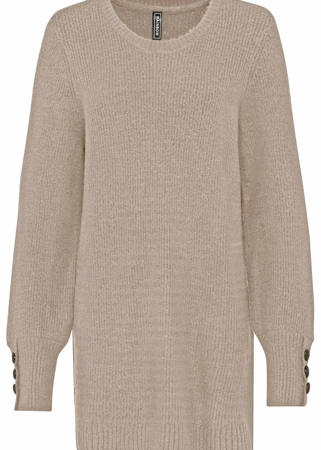 Longpullover mit Knöpfen