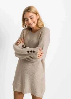 Longpullover mit Knöpfen