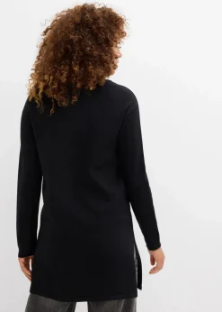 Longpullover mit recycelter Baumwolle