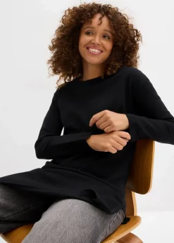 Longpullover mit recycelter Baumwolle