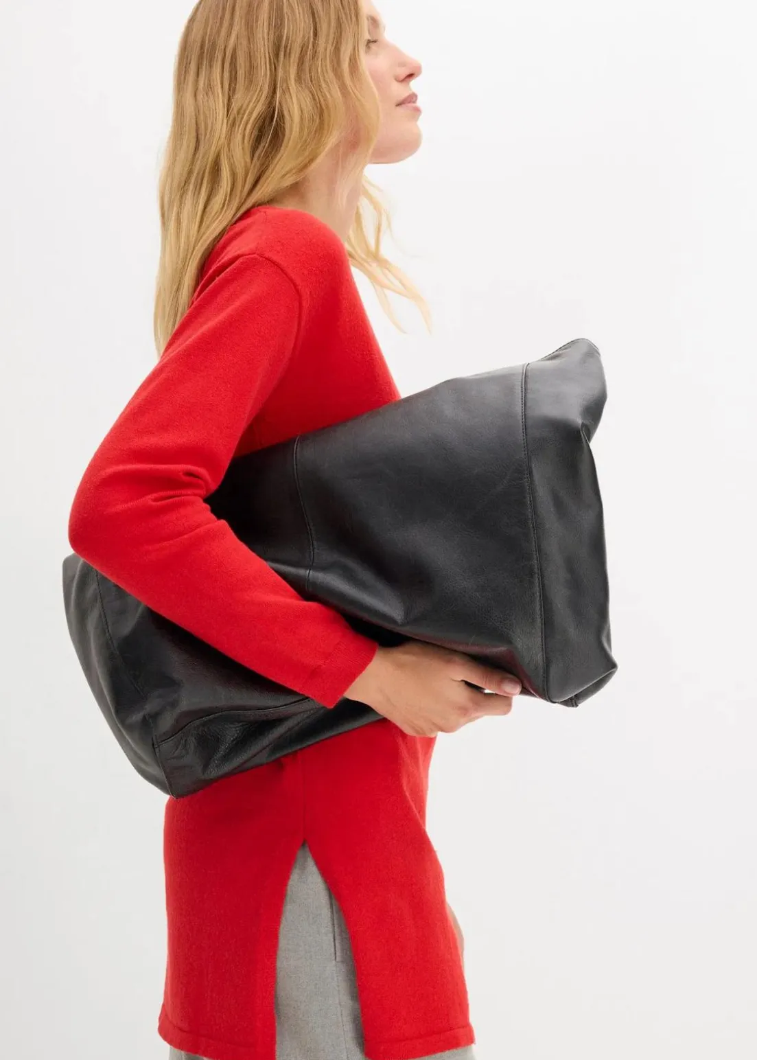 Longpullover mit recycelter Baumwolle