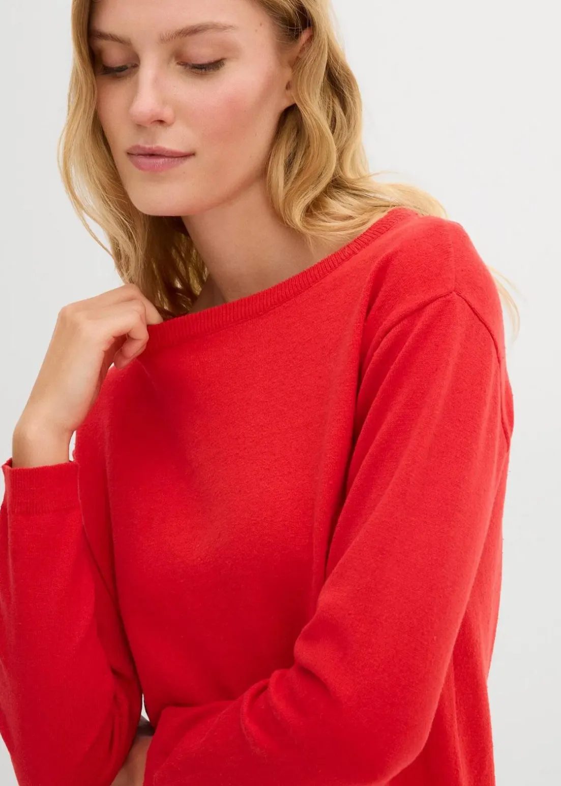 Longpullover mit recycelter Baumwolle