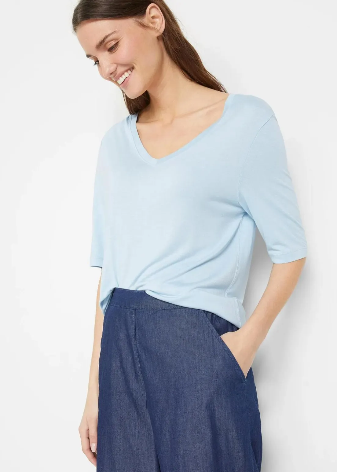 Longshirt aus softer Viskose, 2er-Pack