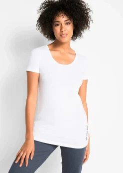 Longshirt mit Schriftzug (2er Pack)