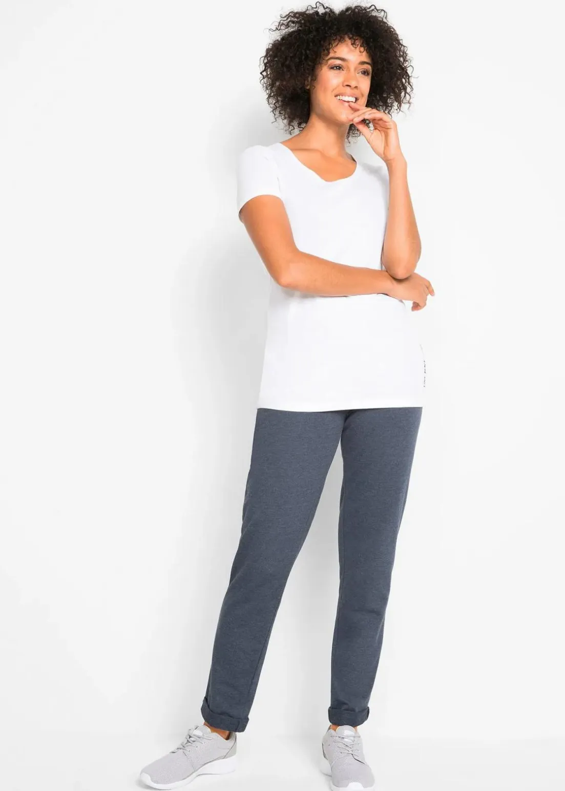 Longshirt mit Schriftzug (2er Pack)