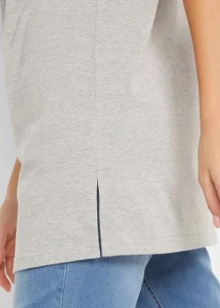 Longshirt mit V-Ausschnitt (2er Pack)