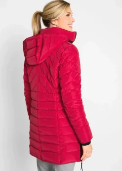 Long-Steppjacke mit Wattierung