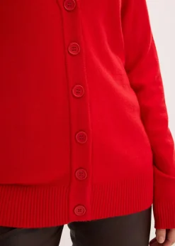 Longstrickjacke aus softem Viskose-Mix