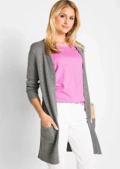 Longstrickjacke, Langarm