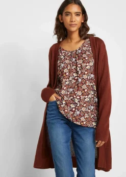 Longstrickjacke, Langarm