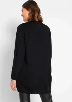 Longstrickjacke mit Nietendetails