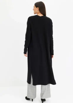 Longstrickjacke mit Viskose