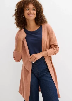 Longstrickjacke, offen