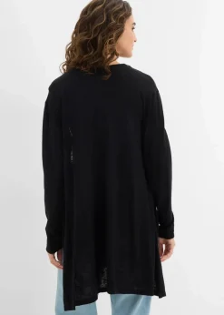 Longstrickjacke, offen