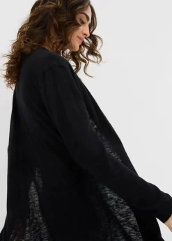 Longstrickjacke, offen