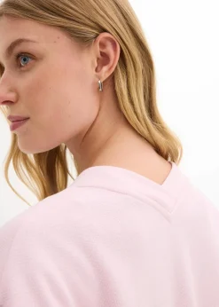 Long-Sweatjacke aus weichem Baumwoll-Mix