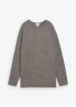 Long-Sweatshirt in Strickoptik
