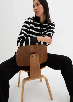 Longsweatshirt mit Troyer-Kragen