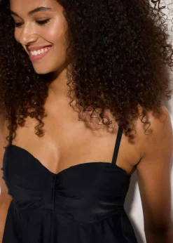 Long-Tankini mit verzierten Trägern (2-tlg.Set)