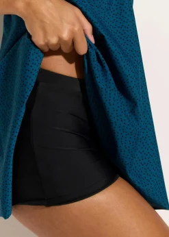 Long-Tankini (2-tlg.Set) mit Zick-Zack Saum