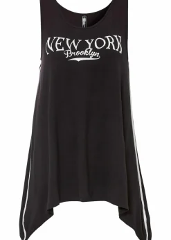 Long-Top aus softer Viskose