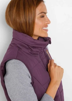 Longweste mit Stehkragen