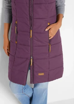 Longweste mit Stehkragen