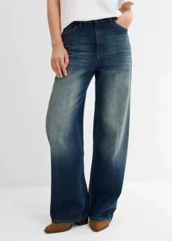 Loose Straight-Jeans High Waist, Low Stretch