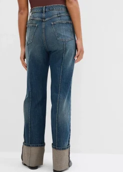 Loose Straight-Jeans High Waist