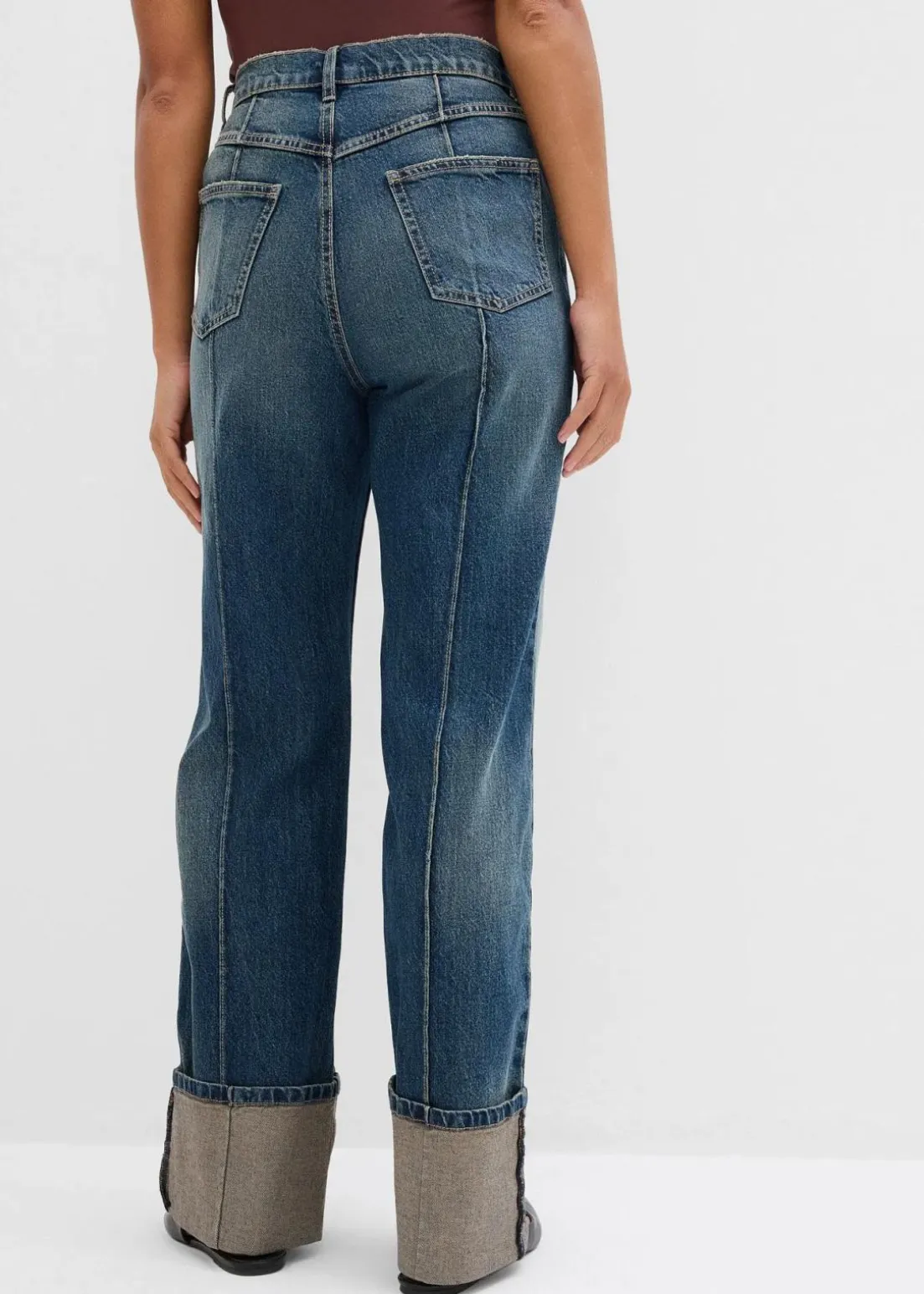 Loose Straight-Jeans High Waist