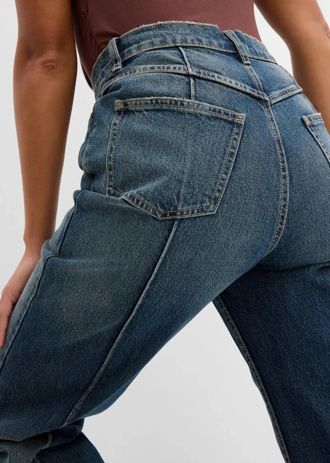 Loose Straight-Jeans High Waist